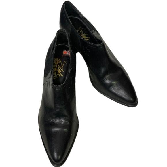 267. Ellemenno Style Autry Western Bootie Black 5.5 - Picture 1 of 10